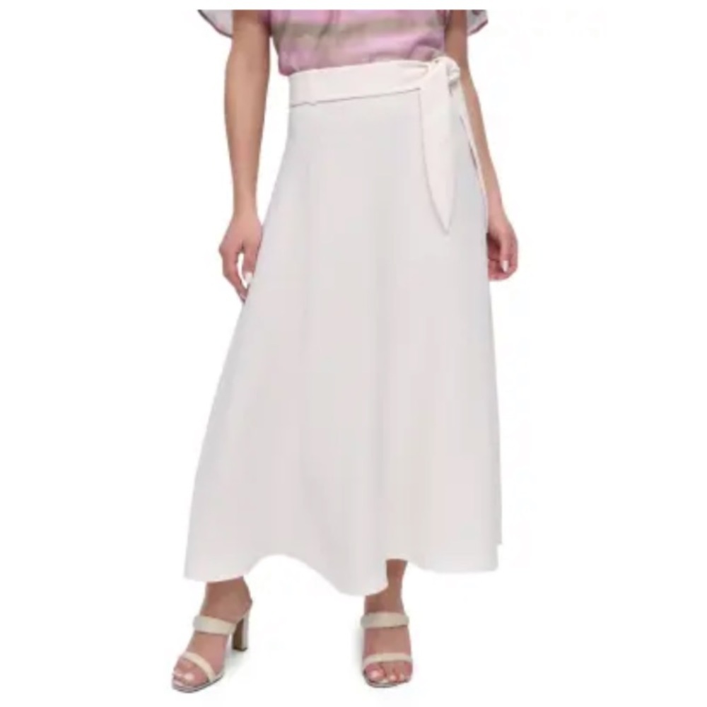 DKNY Cream A-Line Women's Skirt size 12